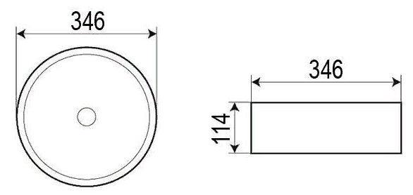 Rakovina AZARIO nakladnaya mramornaya 2