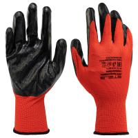 Perchatki poliefirnye s chernym nitrilnym pokrytiem 1