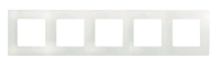 Ramka dlya rozetki 5gnezd Etika Legrand 672505 belyj