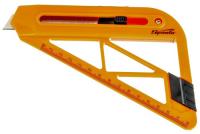 Nozh SPARTA 18mm vydvizhnoe lezvie dlya rezki oboev, linejka 789195