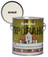 Lessiruyushchij antiseptik dlya dereva Akvateks PROVANS belyj 2,5l Rogneda