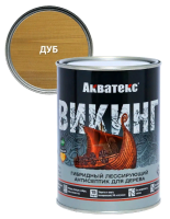 Gibridnyj lessiruyushchij antiseptik dlya dereva Akvateks VIKING Rogneda 0,75l dub