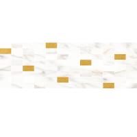 Dekor mozaichnyj Laparet Aragon belyj zoloto 20h60 1