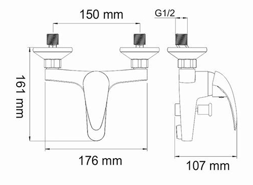 Smesitel dlya vanny WasserKRAFT ISEN 2601 2