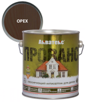 Lessiruyushchij antiseptik dlya dereva Akvateks PROVANS orekh 2,5l Rogneda