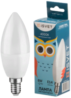 Lampa svetodiodnaya 8Vt E14 4000K iSvet svecha-fotor-bg-remover-20240116143151