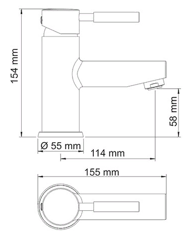 Smesitel dlya rakoviny WasserKRAFT MAIN 4103 2
