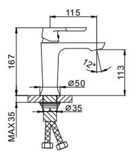 Smesitel dlya rakoviny FRAP F1034 2 Smesitel dlya rakoviny FRAP F1034 2