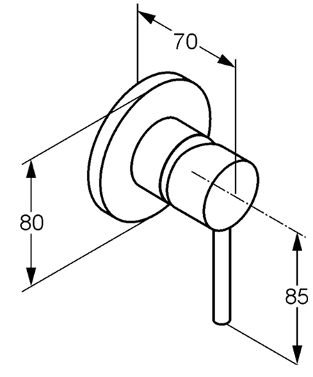 Smesitel vstroennyj dlya vanny KLUDI BOZZ 2