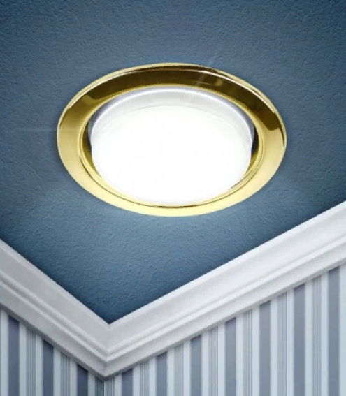 Svetilnik vstraivaemyj GH53 13V KL35 GD-10 zoloto ERA 2