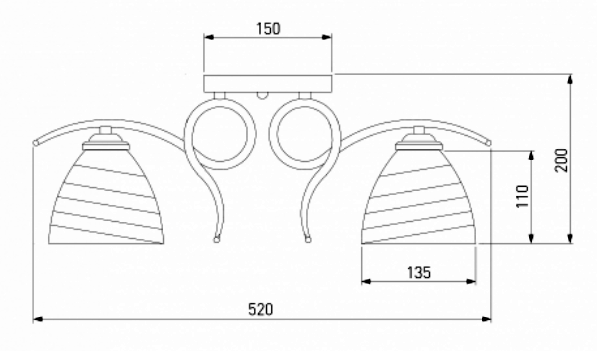 Lyustra potolochnaya EVROSVET 83441 2