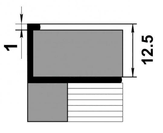 Profil okantovochnyj PK 01-12.2700.15 chernyj 2