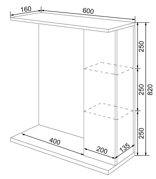 Zerkalo-shkaf LORANTO Stil Solo 2