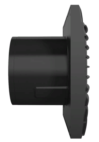 Ventilyator osevoj vytyazhnoj s obratnym klapanom D100 ERA SILENT 4C matt black 2