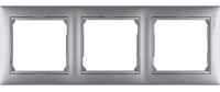 Ramka dlya rozetki 3gnezda Legrand Valena 770153 alyuminij