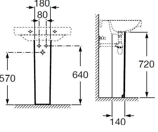 Pedestal ROCA DEBBA 2