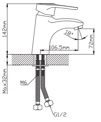 Smesitel dlya rakoviny sharovyj POTATO P1025 2
