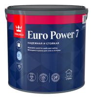Kraska EURO POWER-7 TIKKURILA moyushchayasya dlya sten i potolkov 2,7l baza S 16777