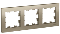 Ramka dlya rozetki 3gnezda Schneider Electric AtlasDesign ATN000503 shampan