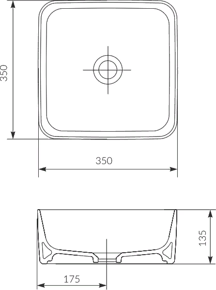 Rakovina na stoleshnicu CERSANIT Crea 2