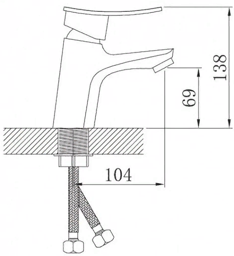 Smesitel dlya rakoviny POTATO P1020 2