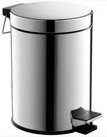 Vedro dlya musora POTATO krugloe 8l hrom