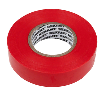 Izolenta professionalnaya 19mm 20m Rexant 09-2804 krasnaya 2