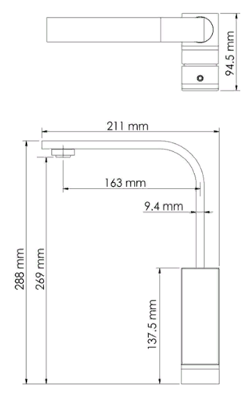 Smesitel dlya kuhni WasserKRAFT Abens 2007 2