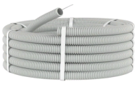 Truba gofrirovannaya s zondom DKS PVH 50m 91925 seraya