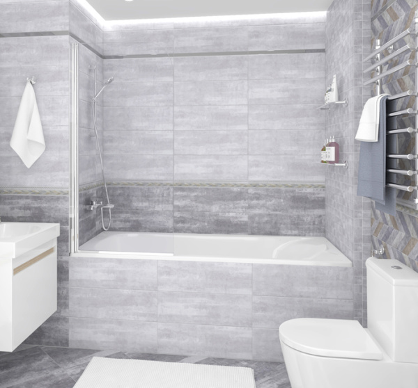 Plitka nastennaya seryj Laparet Allure 60009 20h60 2