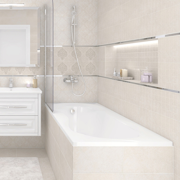 Dekor mozaichnyj Laparet Atria vanil'nyj 2