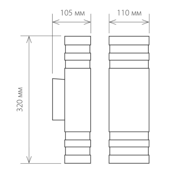 Svetilnik ulichnyj ELEKTROSTANDARD TECHNO 1449 chernyj a032628 2