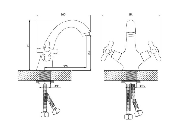 Smesitel dlya rakoviny DIADONNA D82110314Q  2