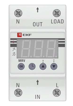 Rele napryazheniya s displeem MRV 63A EKF 2