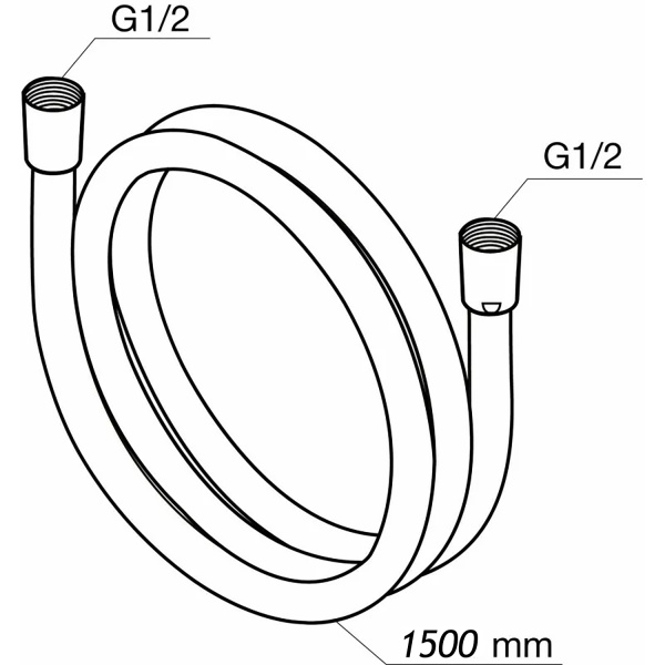 Shlang dlya dusha PVH AZARIO 1,5m 2