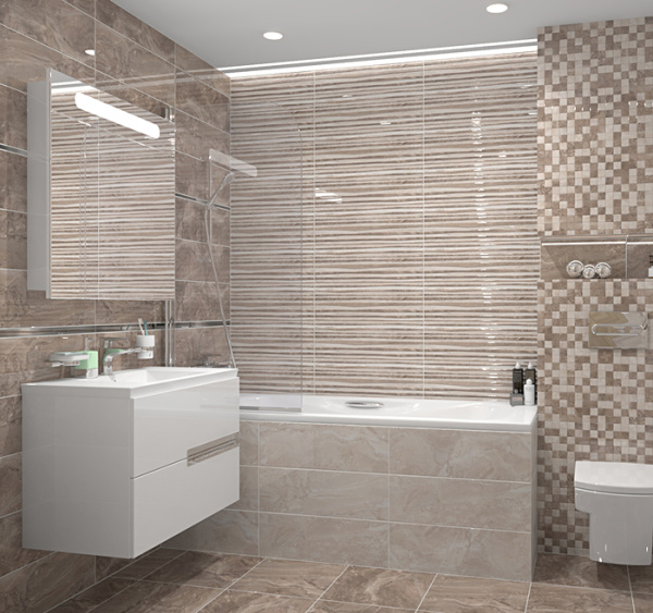 Plitka nastennaya Laparet Polaris tyomno-seryj 2