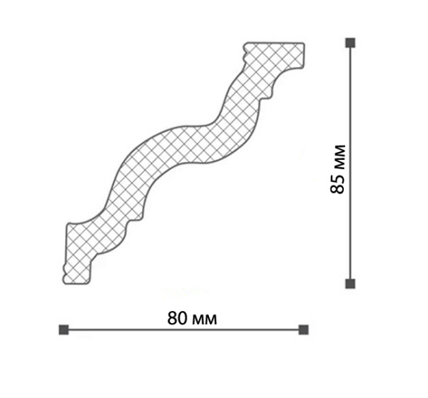 Plintus potolochnyj NMC LX-120  2