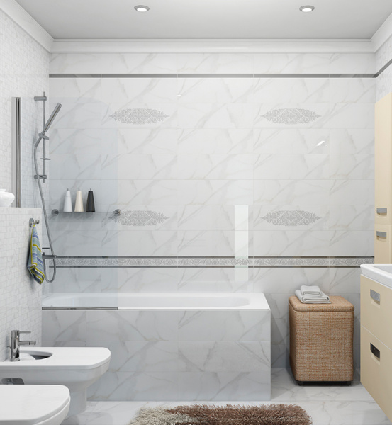 Plitka nastennaya Laparet Cassiopea belyj 2