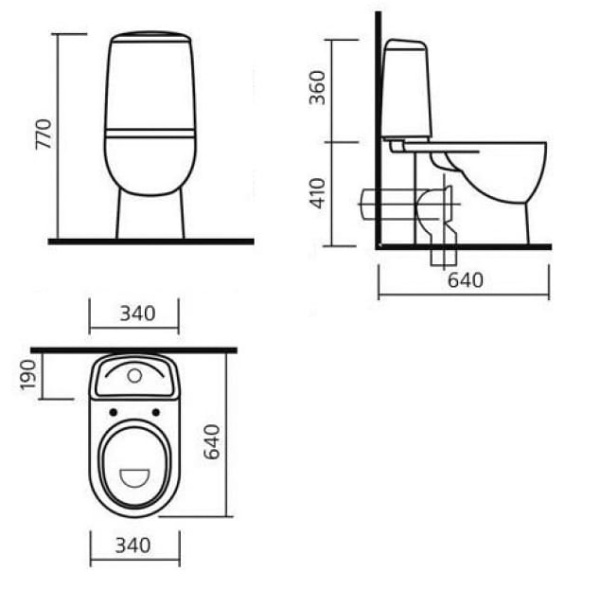 Unitaz napolnyj s sidenem mikrolift SANITA LUXE BEST LUXE 2