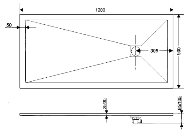Poddon kamennyj RGW 90x120x2,5 Beton ST-0129 2