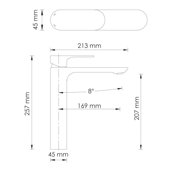 Smesitel dlya rakoviny WasserKRAFT Elbe 7403H 2