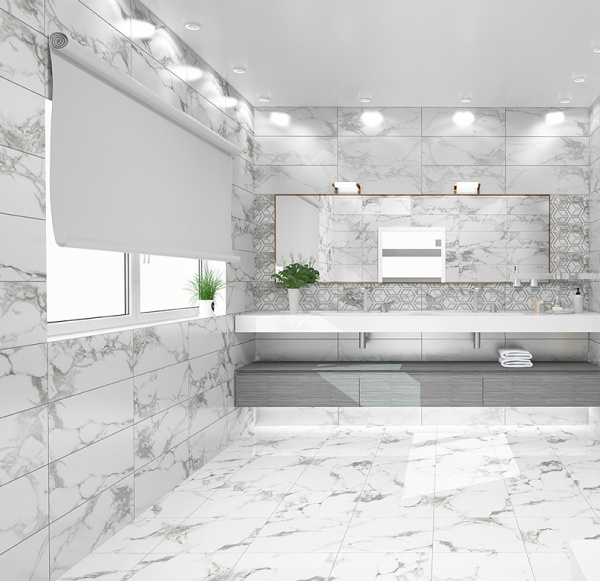 Plitka nastennaya Kerlajf Royal Bianco Rect. 2