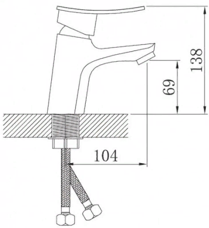 Smesitel dlya rakoviny POTATO P1020 2