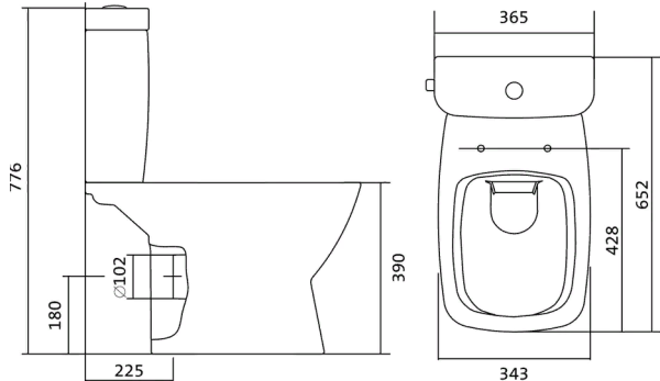 Unitaz napolnyj mikrolift SANTEK NEO 4