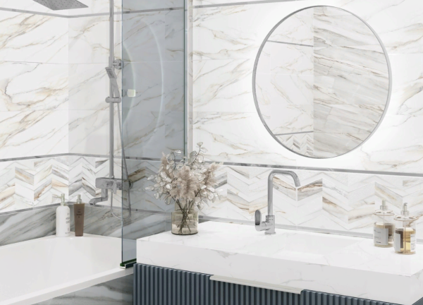 Bordyur Delacora Delta Listello Silver 2