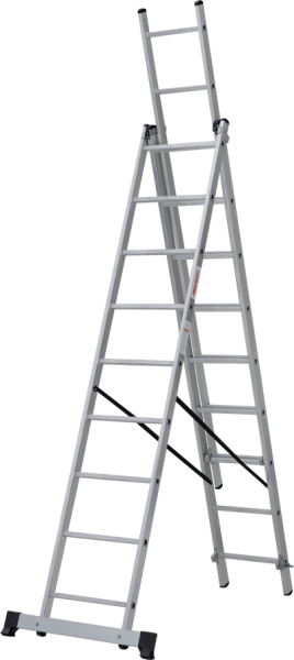 Lestnica alyuminievaya trekhsekcionnaya LA Novaya Vysota 1230309 4