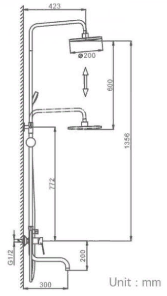 Dushevaya sistema FRAP F2429 2