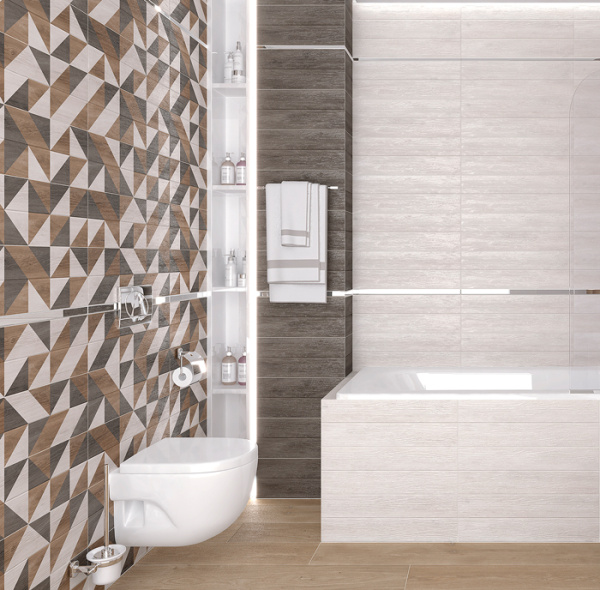 Plitka nastennaya Laparet Avenue bezhevyj uzor 2