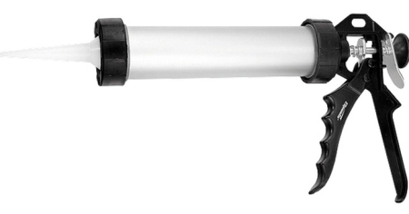 Pistolet SPARTA dlya germetika alyuminievyj zakrytyj 750ml