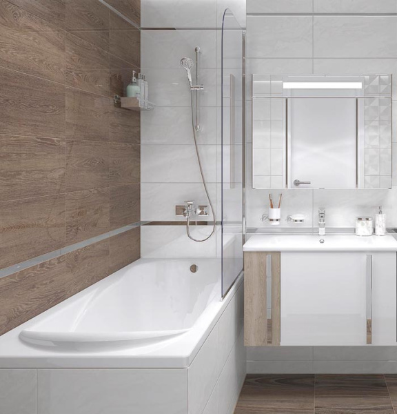 Plitka nastennaya Laparet Mania korichnevyj 2